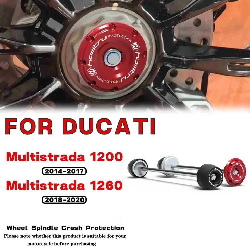 Pre Ducati Multistrada 1200 1260 V4 S Pikes Peak 2012-2023 Motocyklové príslušenstvo predné zadné kolesá Ochrana vretena