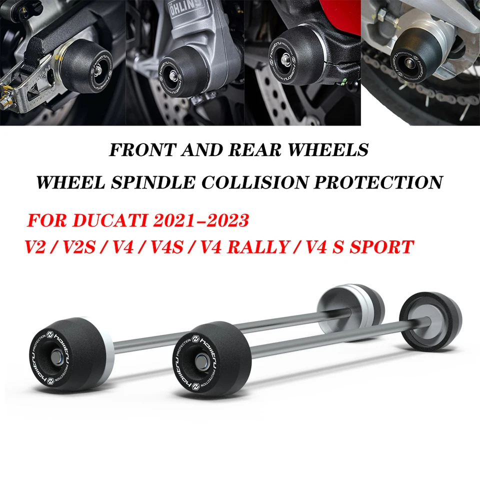 Pre Ducati Multistrada V2 / V2S / V4 / V4S / V4 Rally / V4 S Sport / 2021-2023 Ochrana predného zadného kolesa
