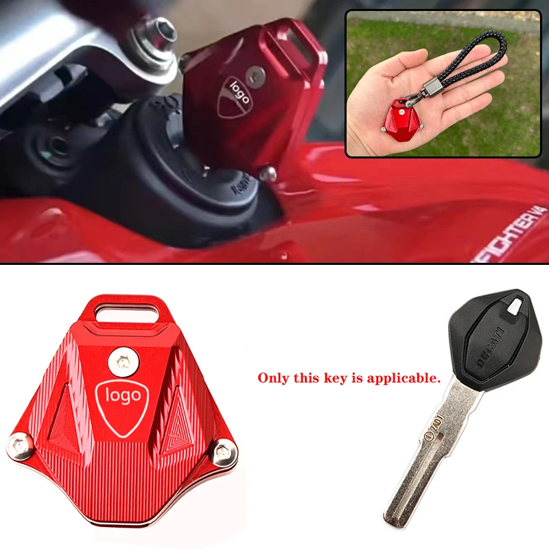 Pre Ducati Streetfighter V4 SP V2 Panigale V2 V4 SP Ducati Motocykel CNC Accessorie Keychain Pase a Keychain Krúžk