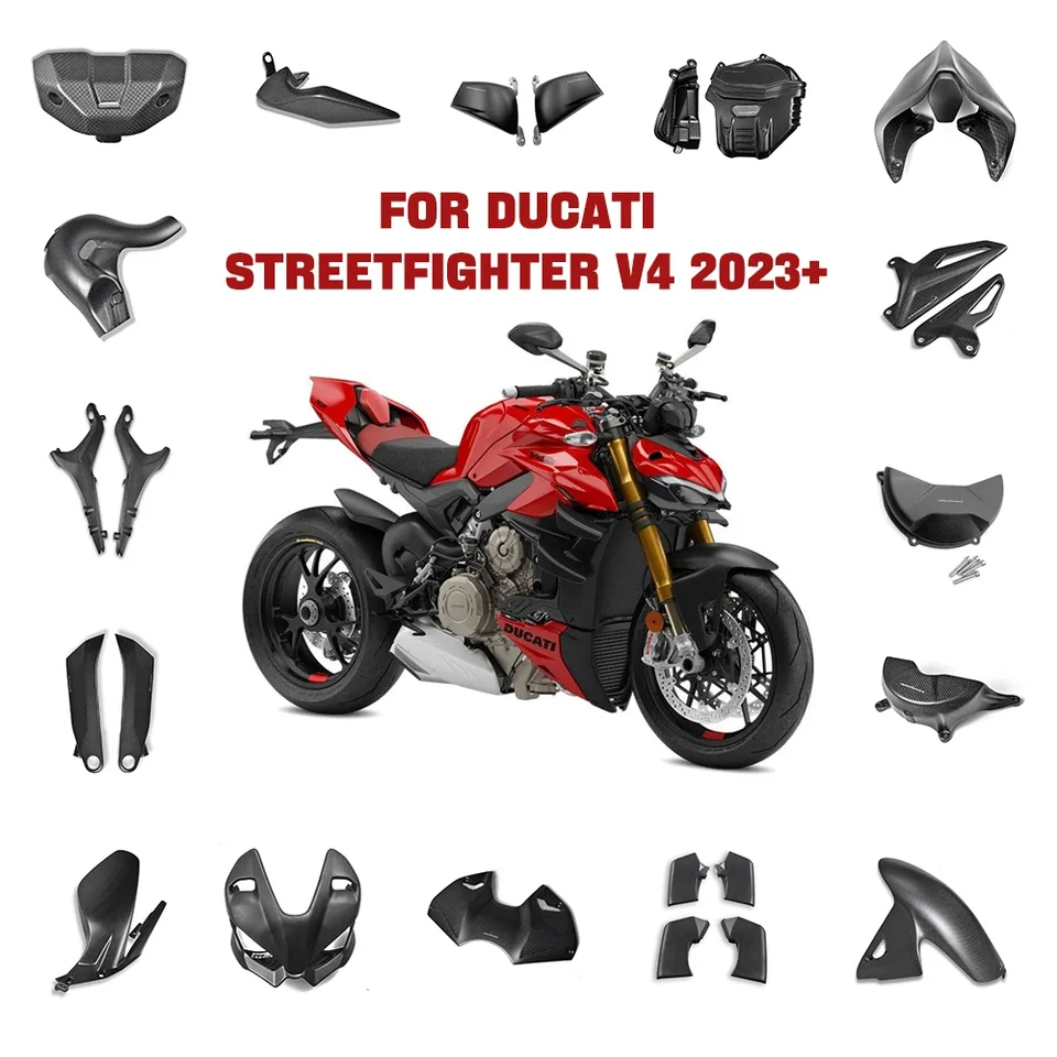 Pre Ducati Streetfighter V4 V4S SP2 2023 2024 KODELY MOTORY AUBLIBEROVÉHO MOTODY A POPLNÉ KRAJINY PLNÉ KAŽDNÉ KAŽDY
