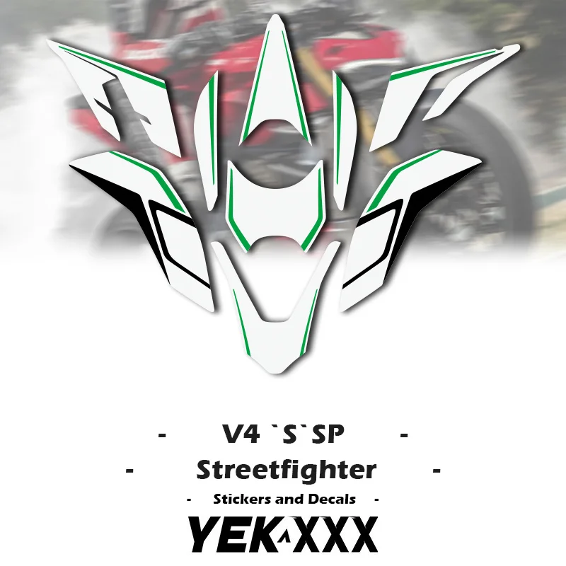 Pre Ducati Streetfighter V4 V4S V4SP Corse Fairing Shell slepka nálepky dizajn plné nálepky na nálepku automobilov