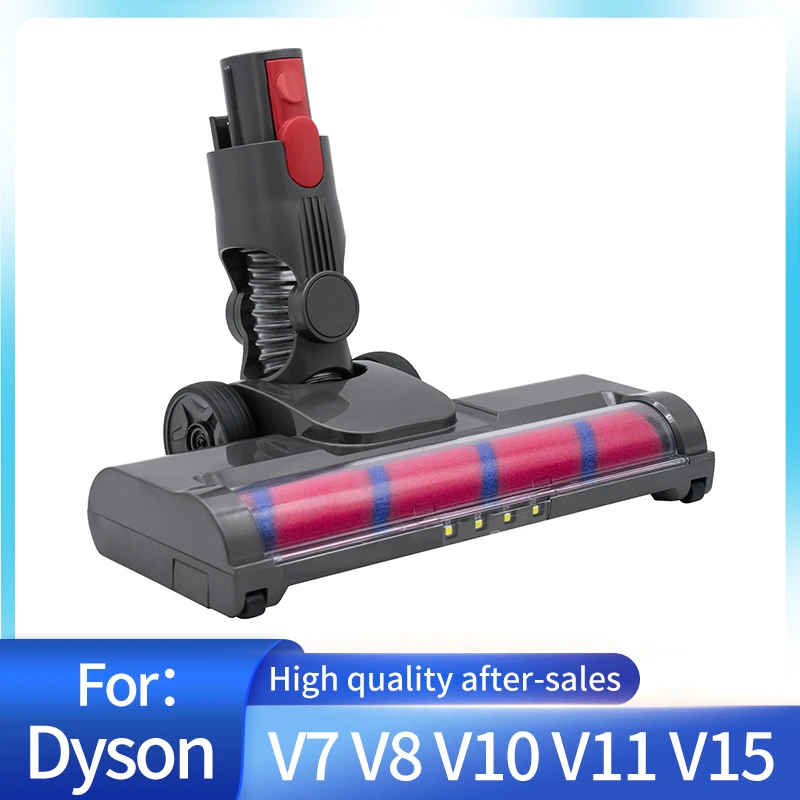 Pre Dyson V15 V8 V7 V10 V11 Príloha z tvrdého dreva pre dyson, výmena mäkkých kefiek na kefu s LED svetlom