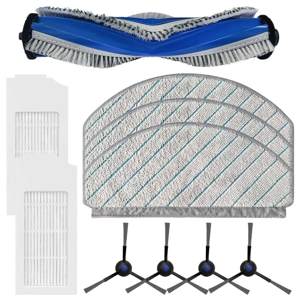 Pre ECovacs Deebot N20/N20 Plus/N20 Pro Plus Plus Vákuové náhradné diely Hlavná bočná kefka HEPA Filter mop handrička