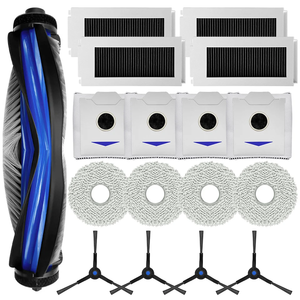 Pre ECovacs for Deebot N30 pre súpravu údržby Omni vrátane hlavných kefiek filtrov mop handry a robustné prachové vrecká