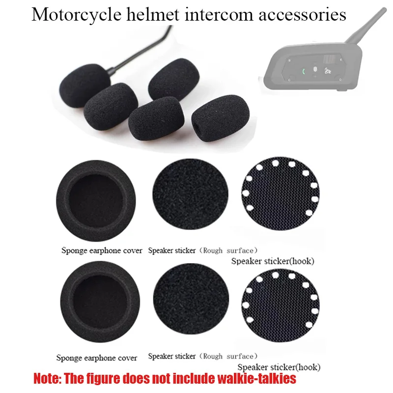 Pre EJEAS/ VNET Phone/ Xinowy/ Teleheer V6/ V4 Interkomová helma na motocykle Bluetooth slúchadlá náhlavnej súpravy a mikrofónová špongia