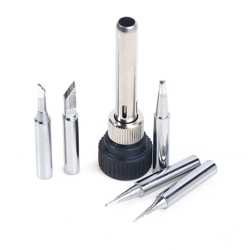 Pre ESD 852d 936 937d 898d 907 Hakko Iron Tip Caseing Canula a 5 x Spájkavé špičky železa spájkovacia stanica Iron Rucker Adapter