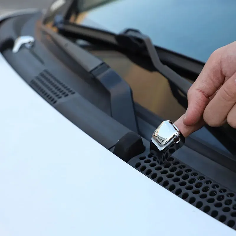 Pre Fiat 500 2010-2015 ABS Svetlé auto predné predné sklo umývačka stierača striekania striekajúca striekajúca nálepka Tink