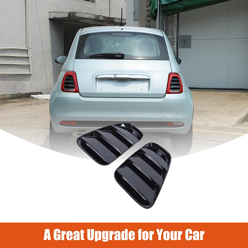 Pre Fiat 500 ABARTH 595 695 2016-2024 ABS Čierne auto Zadné chvostové svetlo Dekoratívne panelové kryt