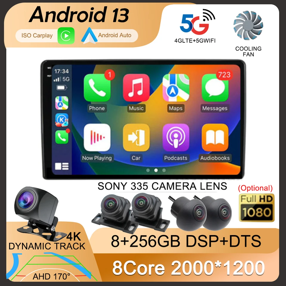 Pre Fiat Ducato 3 2006-2022 pre Peugeot Boxer 2 2006-2022 pre Citroen Jumper 2 2006-2022 Android 14 Radio multimediálne stereofónne auto Android 14