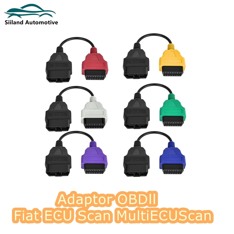 Pre fiatecU skenovací adaptér OBD2 konektor Multi Scan ABS OBD2 Diagnostický kábel pre skenovanie Fiat ECU