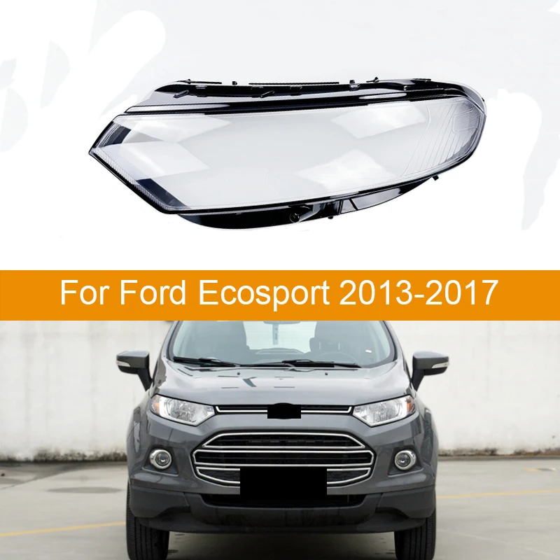 Pre Ford Ecosport 2013-2017 Automobilový kryt svetlometového krytu svetlometový lampa Lampcove LampCover Light Light Light Svetlo sklenené šošovky Schetové čiapky