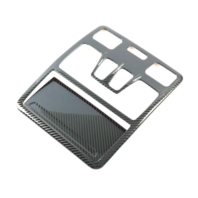 Pre Ford Escape Kuga 2020 2021 z nehrdzavejúcej ocele predné čítanie svetla Lamp Cover Tink Frame Doplnky, uhlíkové vlákna