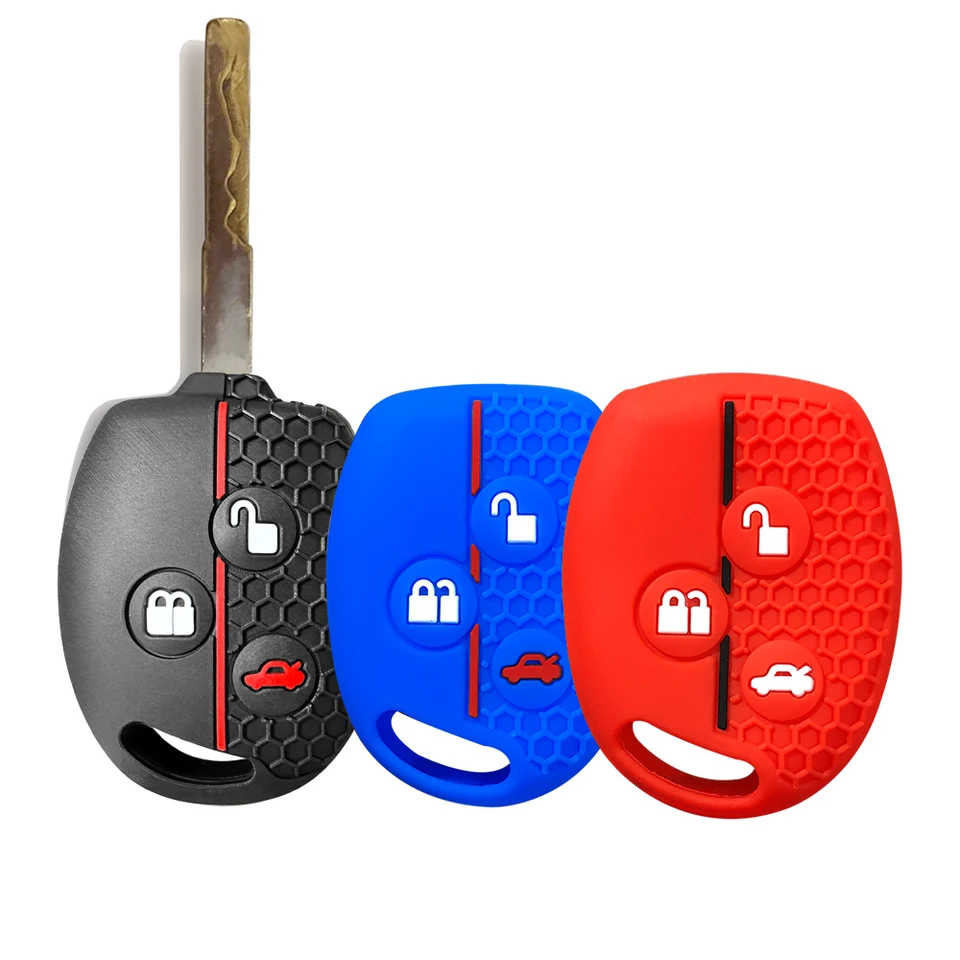Pre Ford Fiesta Accessories Kľúčový prípad pre Ford Focus 2 Fushion 2011 Street Ka Mondeo Mk3 Fiesta Mk5 Mk6 Transit Silikone Case Case
