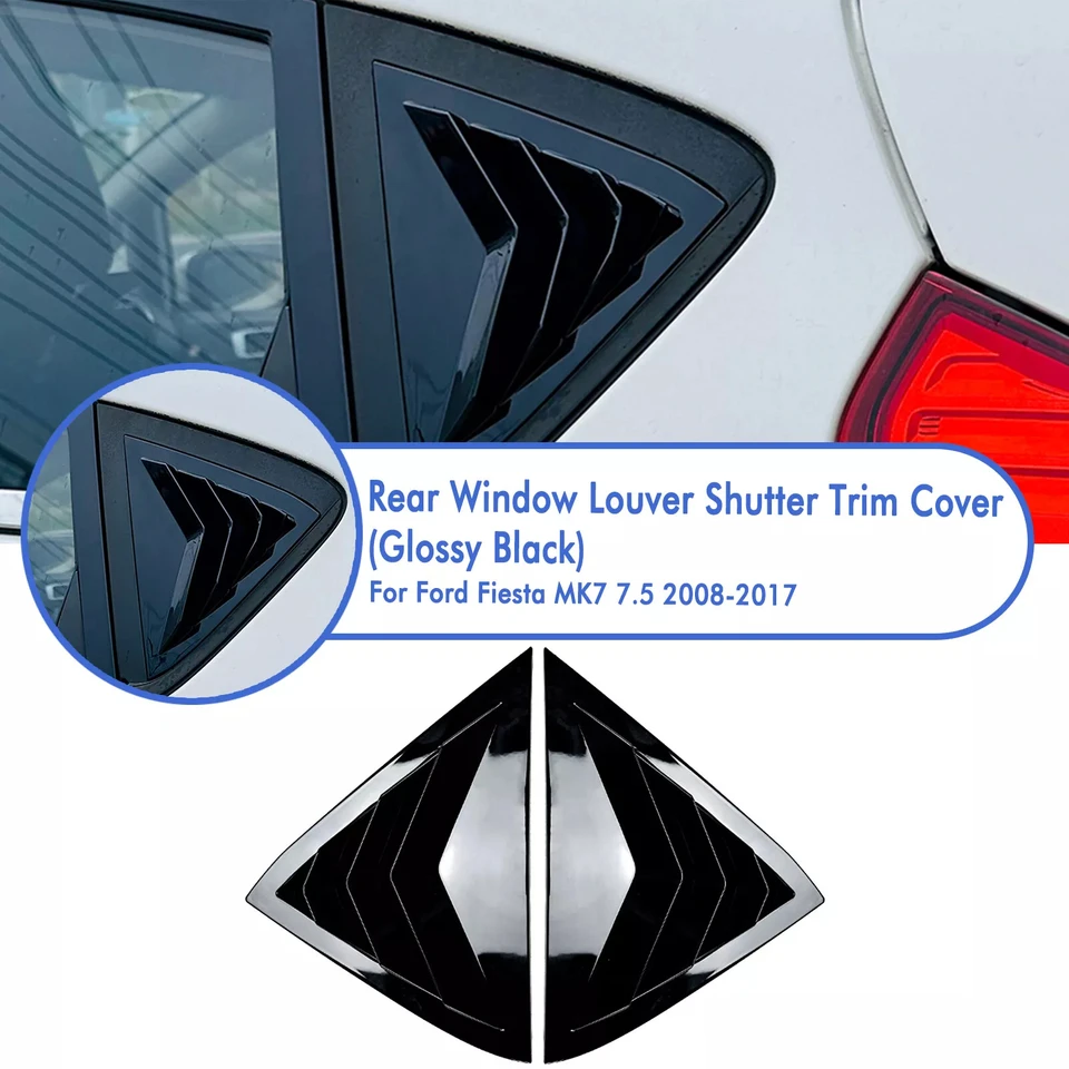 Pre Ford Fiesta Mk7 Mk7.5 2008-2017 Zadné bočné okno Vzduchové vetracie vetracie vetracie vetracie vetracie vetracie vetracie vetracie vetracie vetracie vetra Kryt