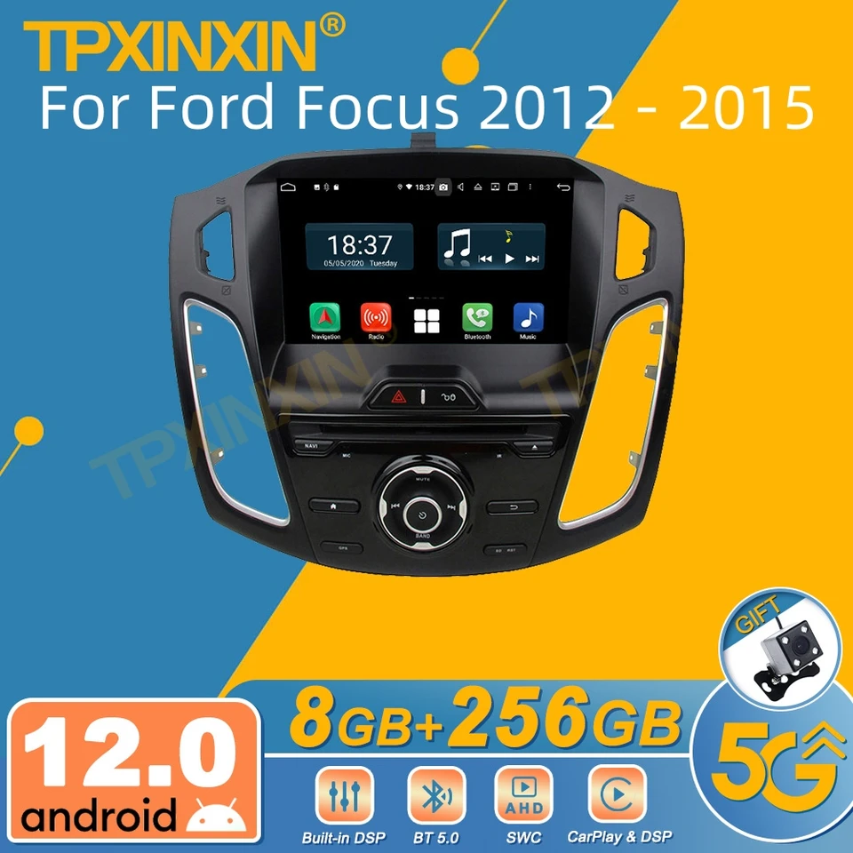 Pre Ford Focus 2012 - 2015 Android Car Radio 2 DIN Autoradio Stereo prijímač GPS Navigator Multimedia Player Head Unit