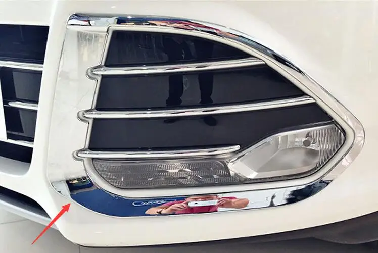 Pre Ford Kuga Escape 2013 2014 2015 2015 predná hmlová lampa hlava hlava Fog Light Light Lover Tink Auto Príslušenstvo ABS Chrome 2ks na set