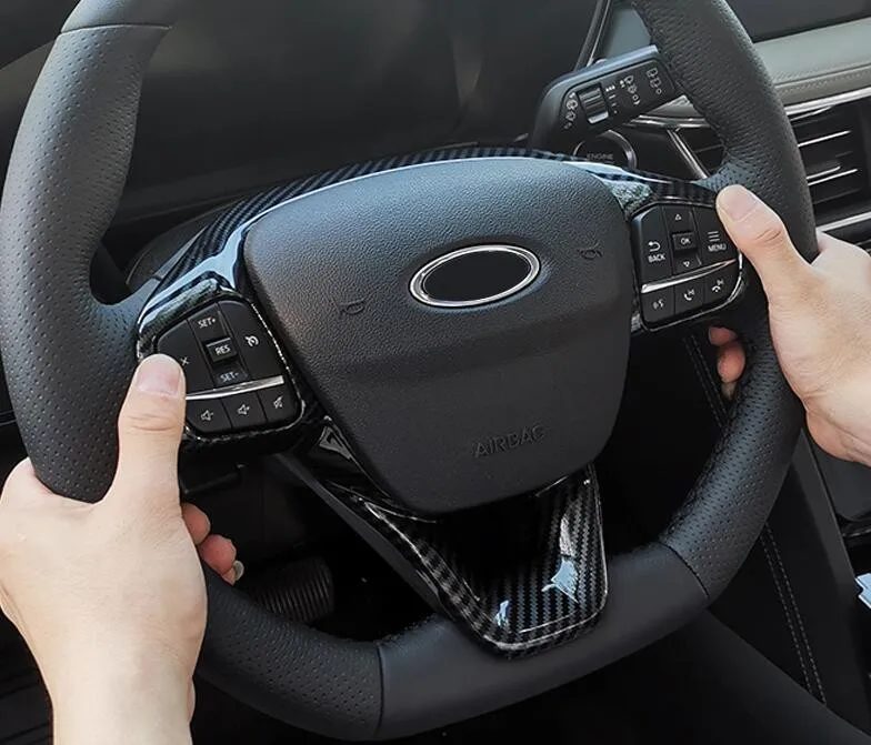 Pre Ford Kuga Escape 2020 2021 ABS matné uhlíkové vlákno kryt