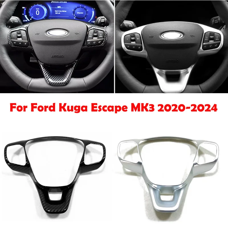 Pre Ford Kuga Escape MK3 2020-2024 ABS uhlíkové vlákno Mattové vozidlá Príslušenstvo volant ORIC ORC OVER RÁMKA OBJEDNÁVKA