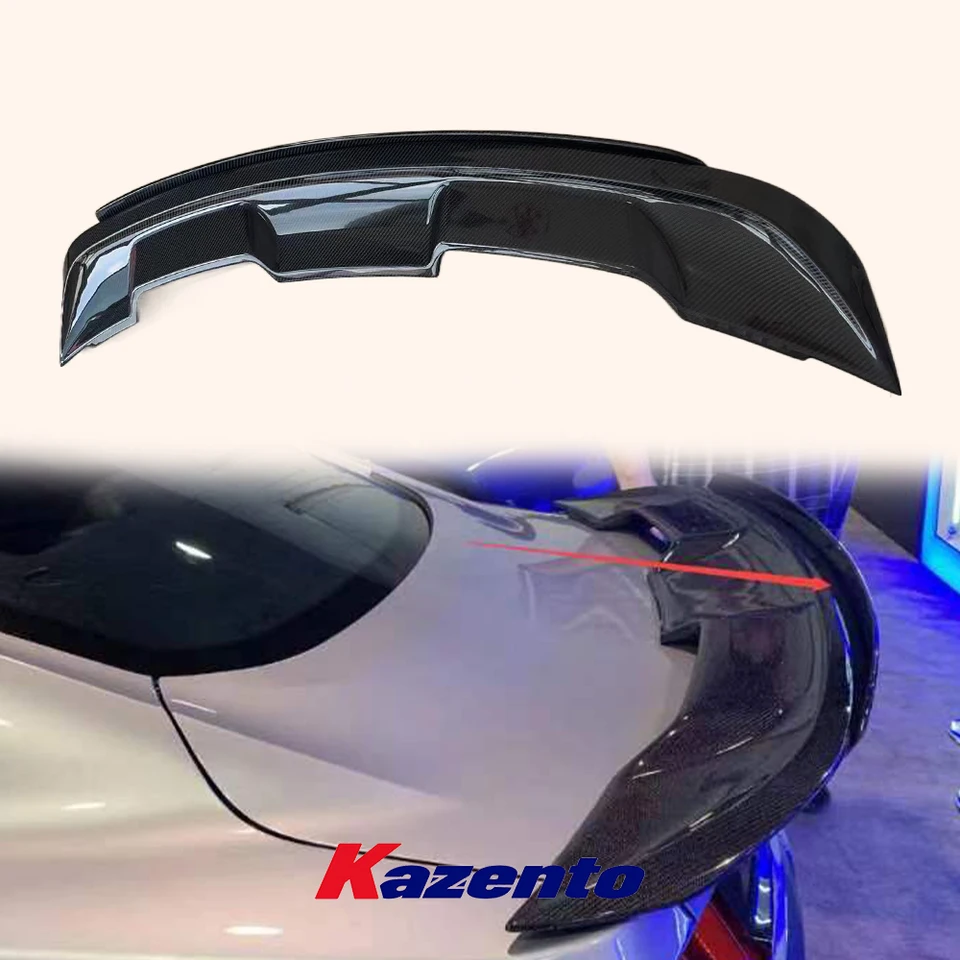 Pre Ford Mustang 2015-2018 HT v štýle uhlíkového kmeňa Spojler Lip Wing 2pcs