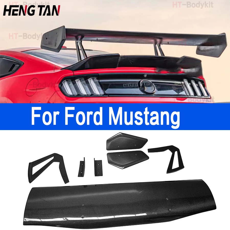 Pre Ford Mustang 2015+ Vysoko kvalitné uhlíkové vlákno Tail Plužne