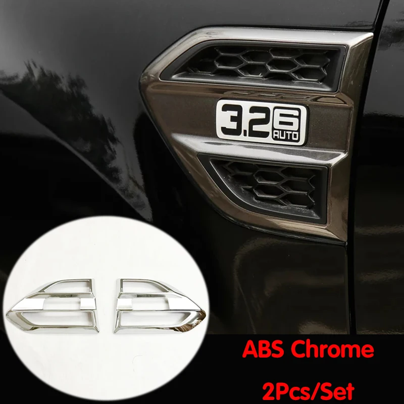 Pre Ford Ranger T7 T8 2016 2017 2018 2018 2020 Wildtrack 2.0/2,2/2,5/3,2 ABS Chrome Side Fender Gender Guards Tin