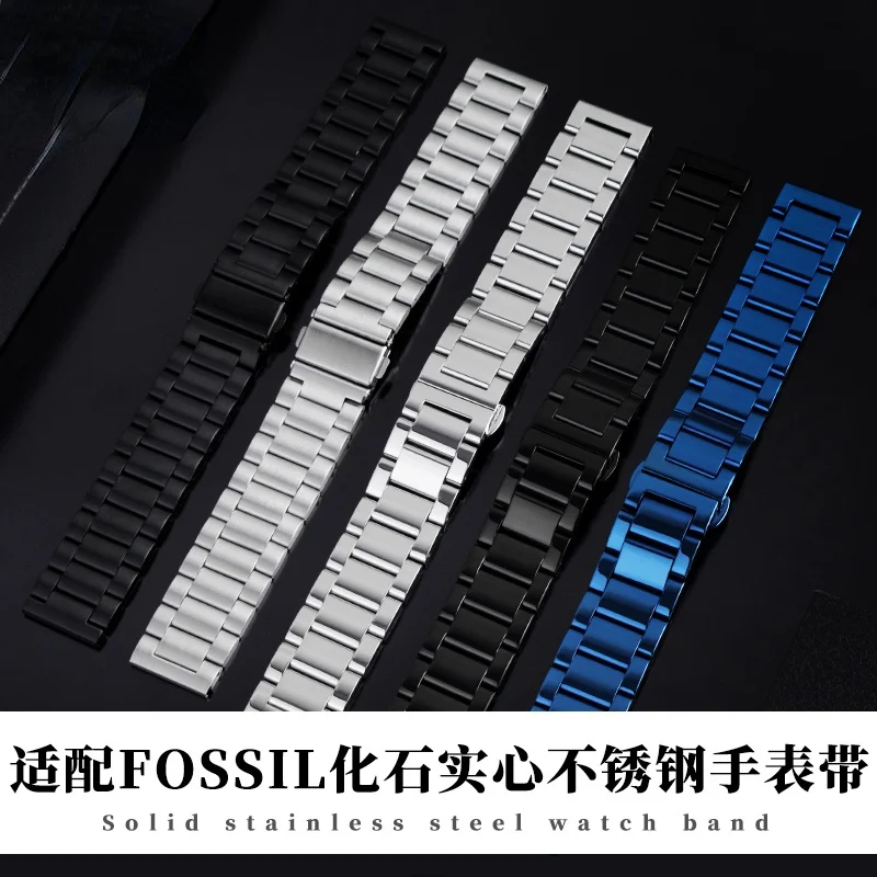 Pre fosílny JR1401 ME3104 ME3099 Solid z nehrdzavejúcej ocele pásik 20 22 mm muž