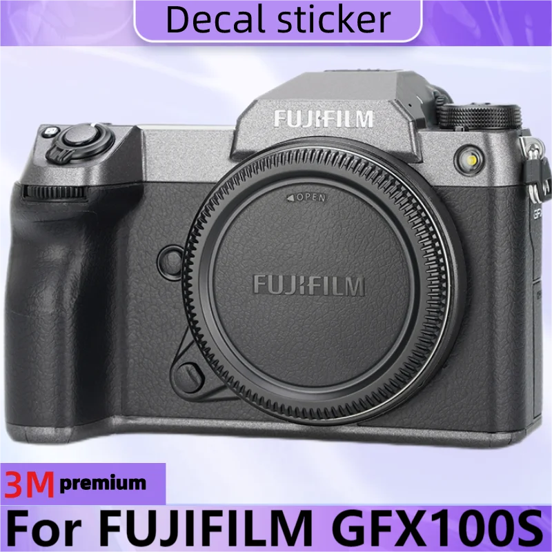 Pre Fujifilm GFX100S Camera Body Stumper Ochranné kožné nálepky vinyl obalový film proti škrabke