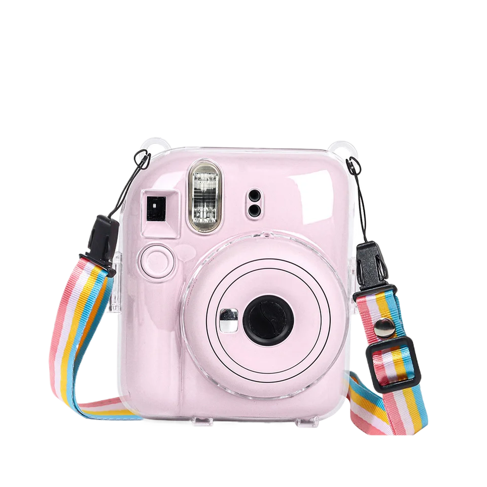 Pre Fujifilm Instax Mini 12 PC Crystal Transparent Camera Puys Mini Camera Bag Trest Storage Puzdro