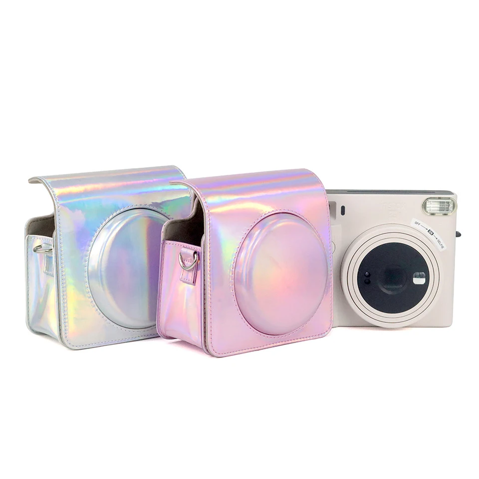 Pre Fujifilm Instax Square SQ1 Camera Addisory Oil Paint PU Leather Instant Camera Ramer Bag Protector Single Rameno Bag