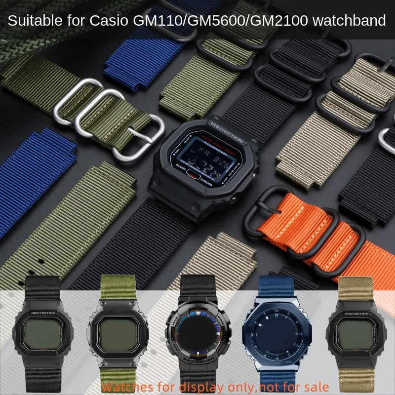 Pre G-Shock Casio Mod nylon Strap 16 mm GW6900 DW5600 GW-B5600 GM-5600 DW-5600 GA110/100/120 GA-2100