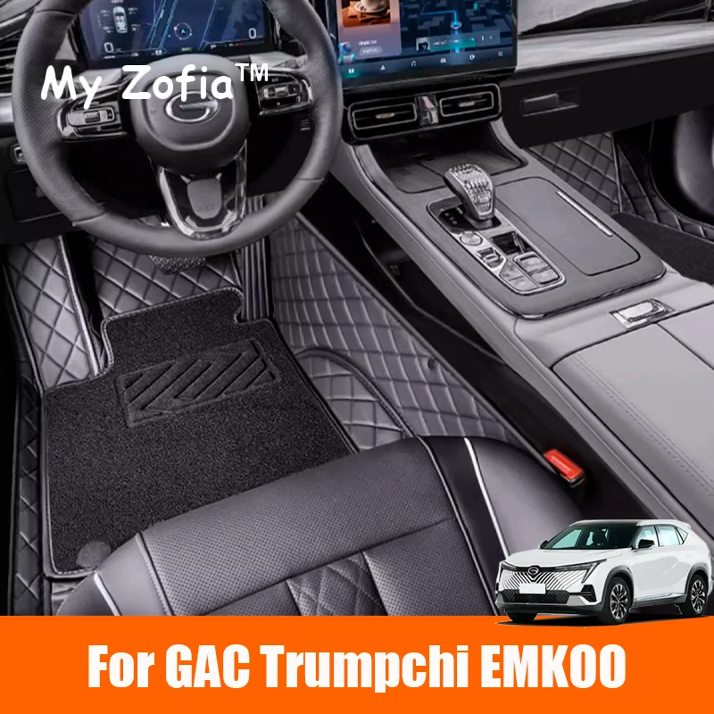 Pre GAC Trumpchi Emkoo 2022 2023 2024 2025 Automobil Špecializované podlahové rohože automobil s koženým vodotesným rohožou plné kryt