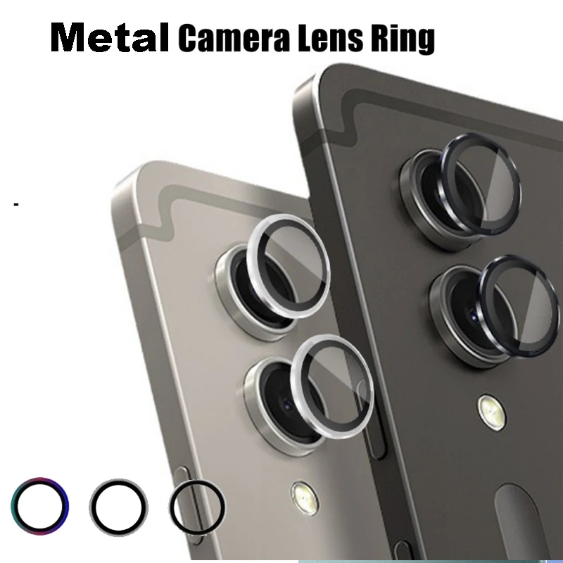 Pre Galaxy Tab S9 Plus trblietavý krúžok Templered Glass Camera Offector, bling Cameralens for Galaxy Tab S9 Ultra S9 Fe Plus