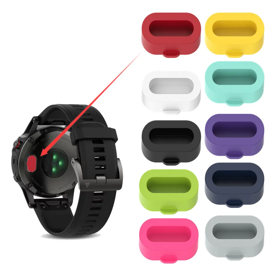 Pre garmin fenix5 5S 5x 6 6S 6x 7 7S 7x nabíjací port kryt kryt silikónového prachového zástrčky pre vivoaktívne4 4S / 3 Vivomove3 Venu