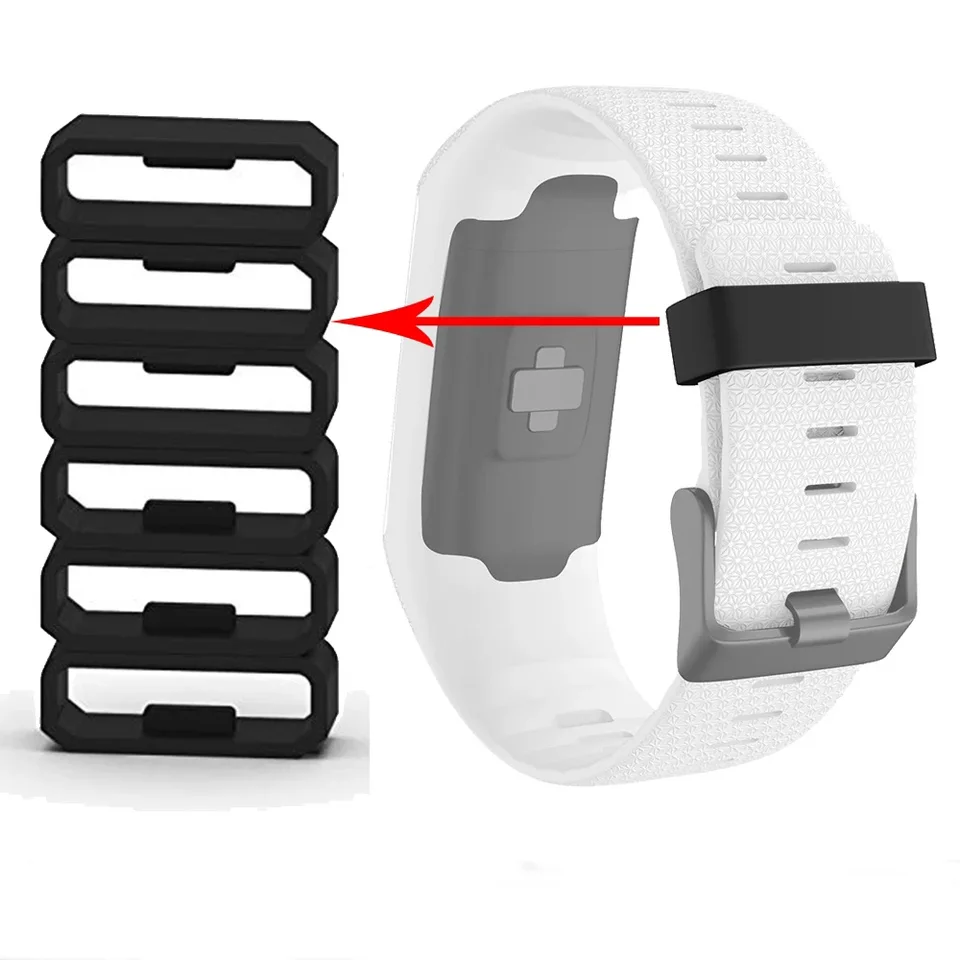 Pre Garmin Forerunner 945/935/955/965 Fenix ​​5/6/7/7 Security Loop Výmena 22 mm silikónová hodinová spona spona klipu Keeper Spol.