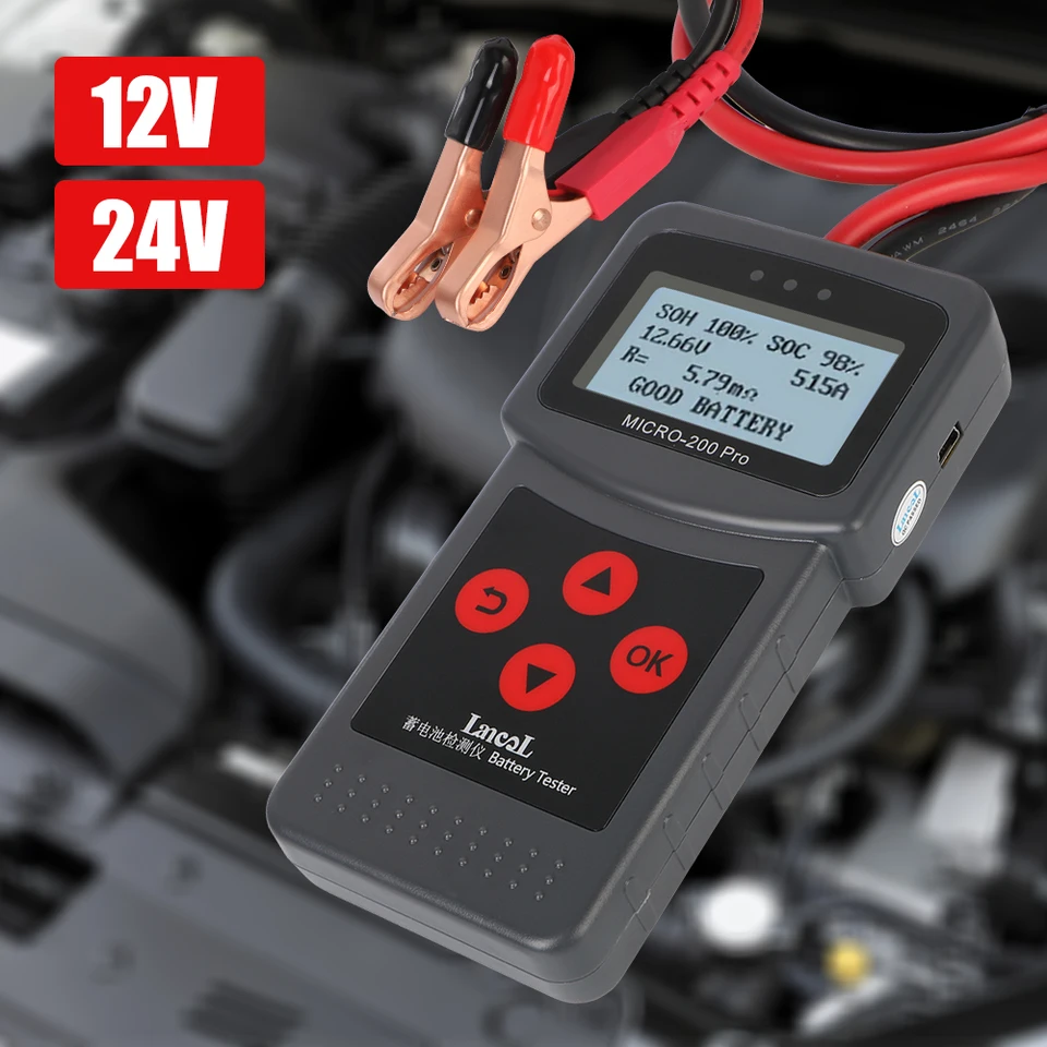 Pre garážové dielňa Automatické nástroje Mechanické príslušenstvo automobilov Micro200Pro 12V Tester Tester batérie batérie Tester
