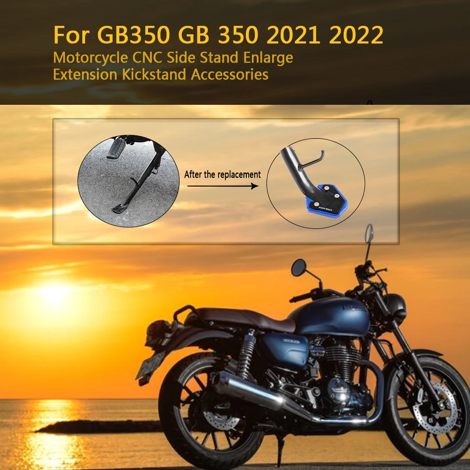 Pre GB350 GB350S GB350 2021 2022 Nové príslušenstvo Držiak na bočnú držiak Expanzný doskový doska Motorycle Príslušenstvo