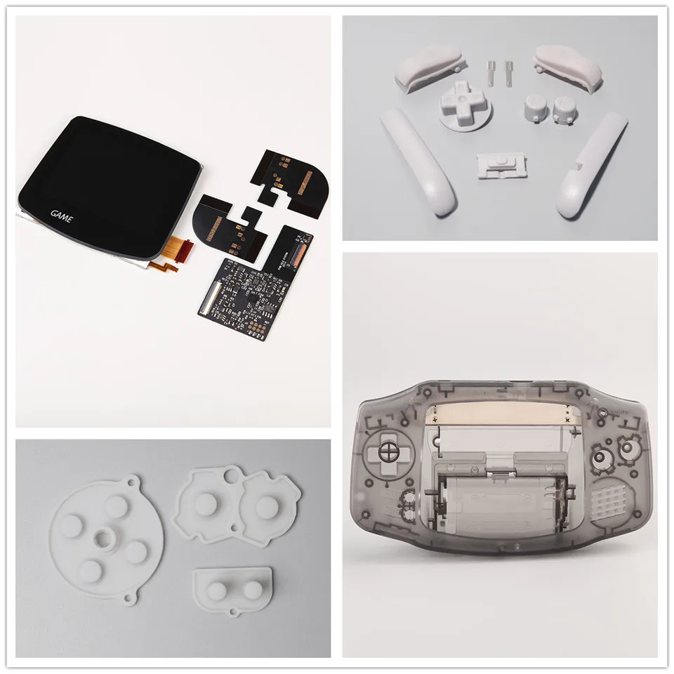 Pre GBA ITA AGB TFT podsvietená laminovaná obrazovka s herným príslušenstvom Gameboy Advance Nintendo
