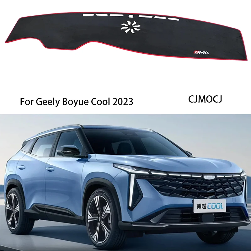 Pre Geely Boyue Cool 2023 Suede Center Console Dashboard Blokujúca podložka na ochranu pred slnkom a tepelnú izoláciu