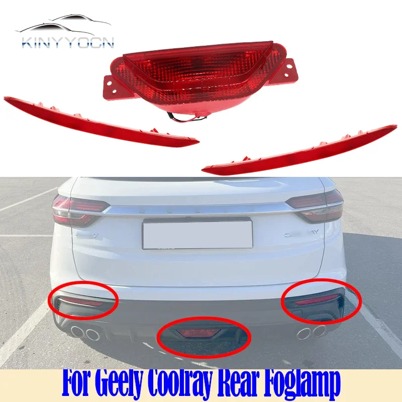 Pre Geely Coolray 2019 20 21 22 22 22 Zadný nárazník hmlová hmlová reflektor Zastavenie svetla Zadná hmlová hmlová hmlová hmlová brzdová lampa výstražná lampa