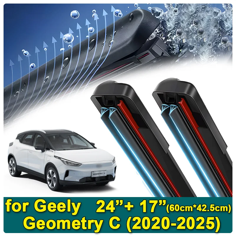 Pre Geely Geometry C M6 2020 2021 2022 2023 2024 2025 Predné zadné stieračské čepele Výmena okien Čistiace okno