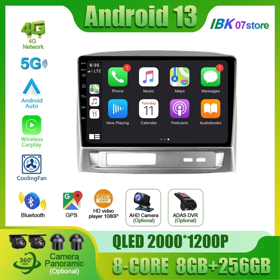 Pre Geely Mk 1 2006 - 2013 Car Radio WiFi 4G LTE BT QLED DSP AHD Video stereofónny ADAS Autoradio Multimedia RDS Audio Media Car Set