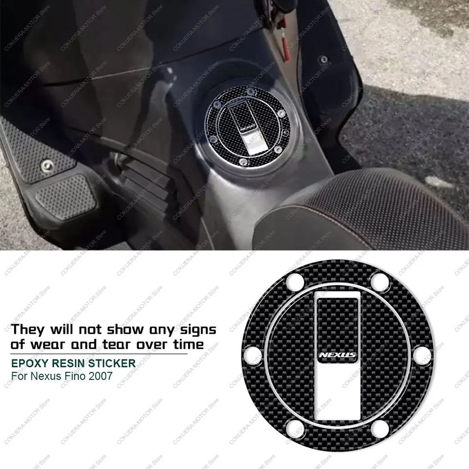 Pre Gilera Nexus Fino 2007 Motocykel benzínová čiapka slepka 3D gélová živica ochranná nálepka Anti sklz a škrabance