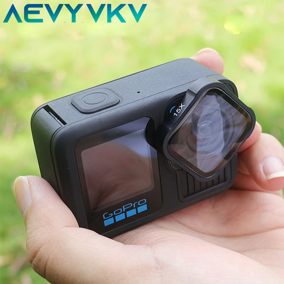 Pre gopro13 15x makro šošovky s vysokým rozlíšením proti reflexiu športové fotoaparáty na ochranu šošovky