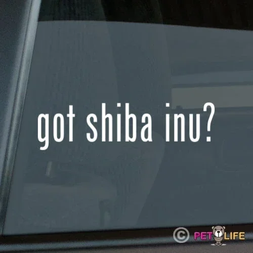 Pre Got Shiba Inu nálepka vyzduch vinyl japonský ken car obtisky