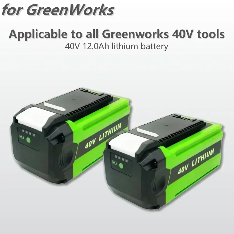 Pre GreenWorks 40 V batérie 12000 mAh Greenworks G-Max Li-Ion Batéria Výmena batérie pre snehový dúchadlo