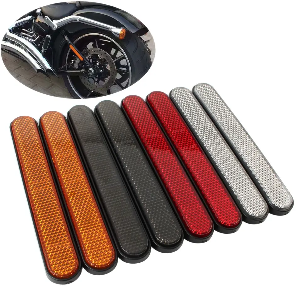 Pre Harley Dyna Softail Sportster 883 1200 Fatboy Motorcycle Front Fork Reflector Sticker Lower nohy Slider Presúva výstraha