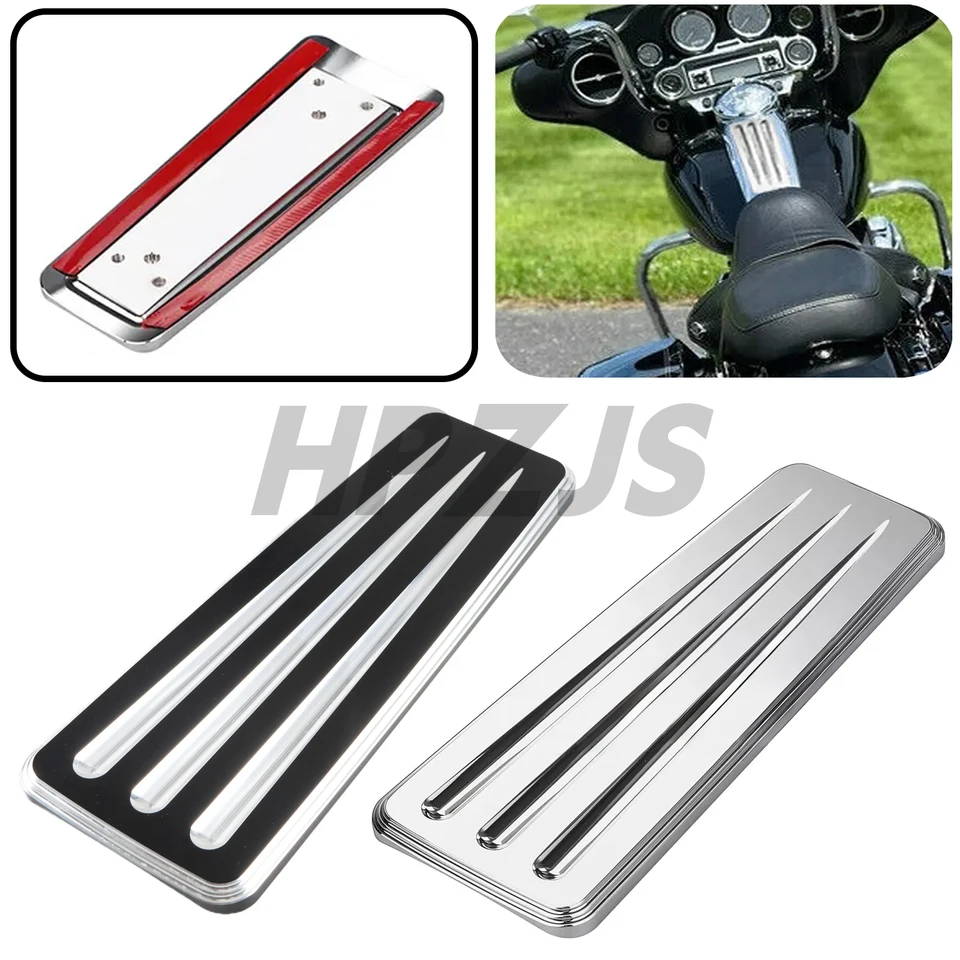 Pre Harley Electra Glide Fltr fltru flHtc flHtcu flHt 2008-up motocyklovej palivovej nádrže Dash Dash Cover CNC hliník čierny/chróm