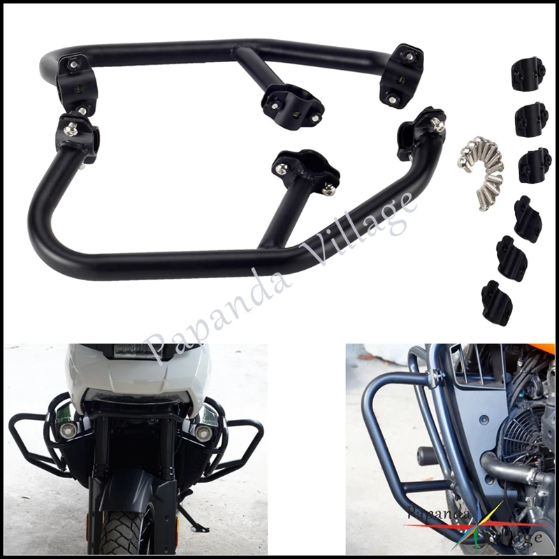Pre Harley Pan America RA1250 RA1250S Motorový kovový diaľničný nárazníkový kryt strážcu motorového krytu Čierna zrážka Ochrana 2021 2024