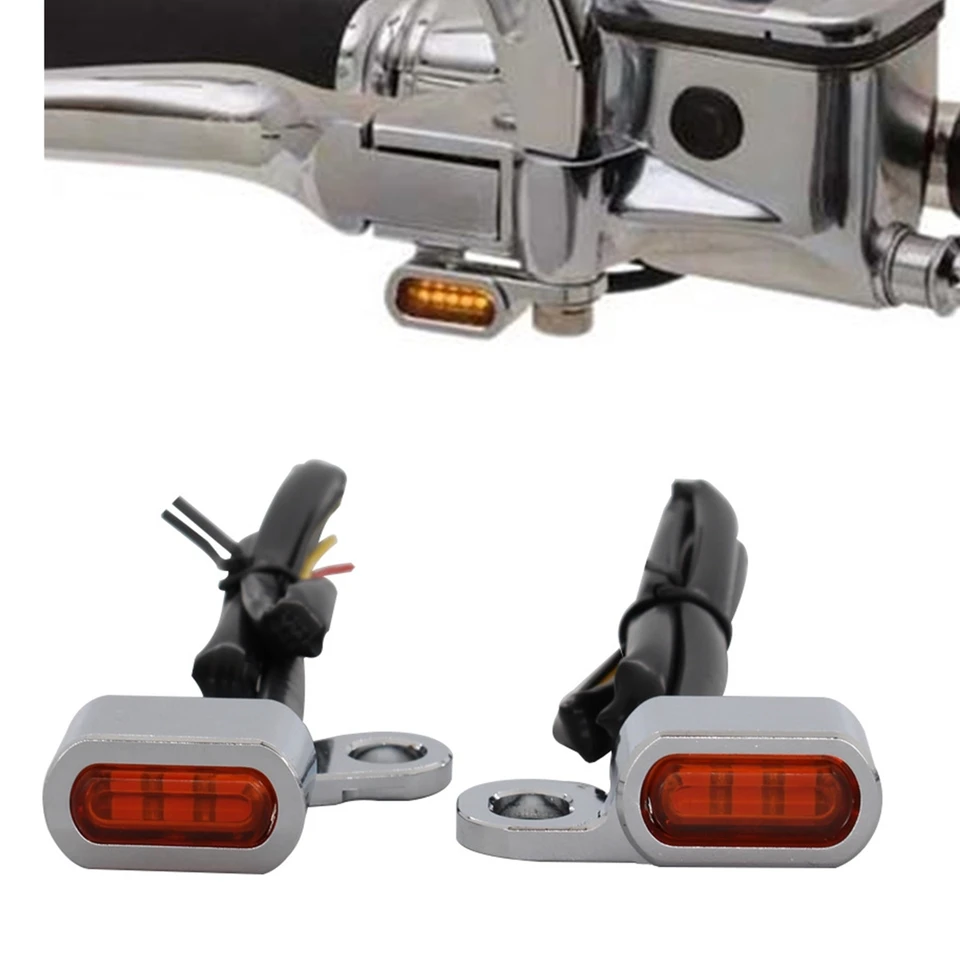 Pre Harley Softail 2000-2014 / Dyna 1999-2017 / Sportster 1993-2003 LED Front Turn Signál Mini Lamp