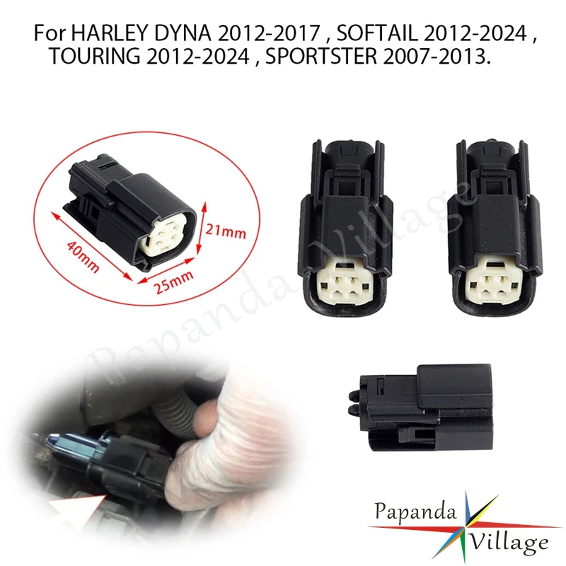 Pre Harley Sporster Dyna Softail Touring Connector Oxygen Sensor 2007-2024